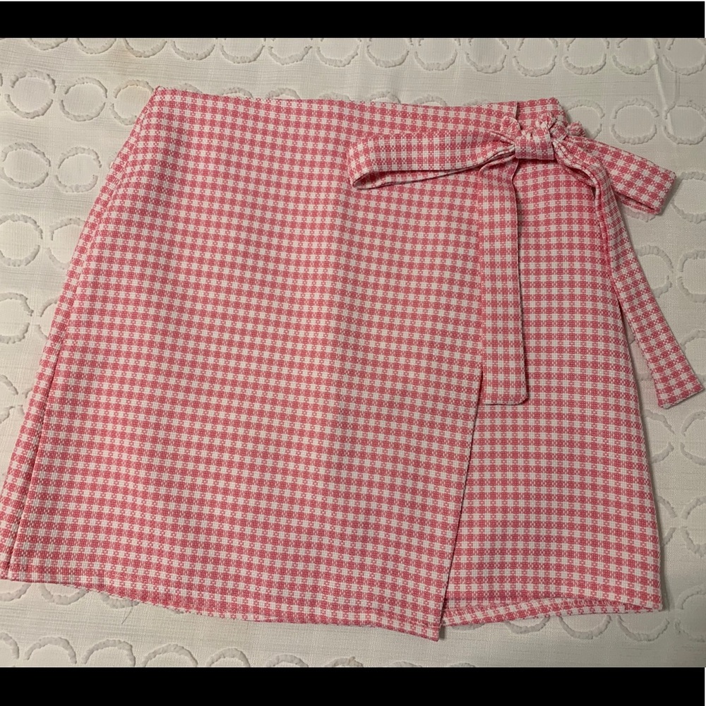 Boohoo Side Tie Skirt
